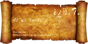 Ági Teréz névjegykártya