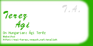 terez agi business card
